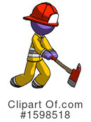 Purple Design Mascot Clipart #1598518 by Leo Blanchette