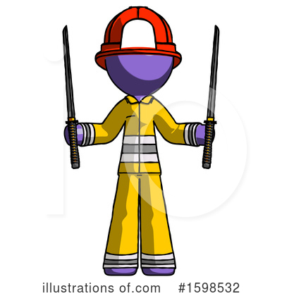 Royalty-Free (RF) Purple Design Mascot Clipart Illustration by Leo Blanchette - Stock Sample #1598532