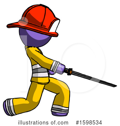 Royalty-Free (RF) Purple Design Mascot Clipart Illustration by Leo Blanchette - Stock Sample #1598534