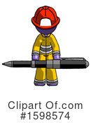 Purple Design Mascot Clipart #1598574 by Leo Blanchette