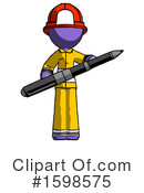 Purple Design Mascot Clipart #1598575 by Leo Blanchette