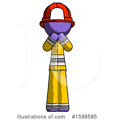 Royalty-Free (RF) Purple Design Mascot Clipart Illustration by Leo Blanchette - Stock Sample #1598585