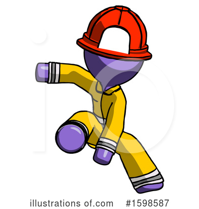 Royalty-Free (RF) Purple Design Mascot Clipart Illustration by Leo Blanchette - Stock Sample #1598587