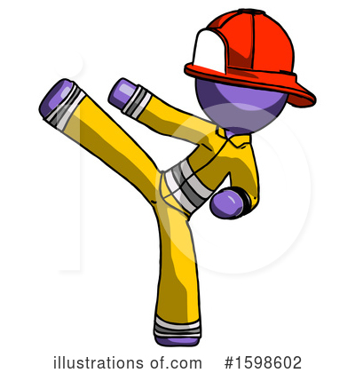 Royalty-Free (RF) Purple Design Mascot Clipart Illustration by Leo Blanchette - Stock Sample #1598602