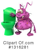 Purple Germ Clipart #1316281 by Julos
