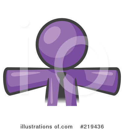 Purple Mascot Clipart #219436 by Leo Blanchette