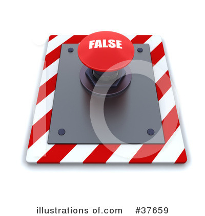 Royalty-Free (RF) Push Button Clipart Illustration by KJ Pargeter - Stock Sample #37659
