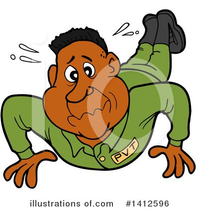 Push Ups Clipart #1412596 by LaffToon