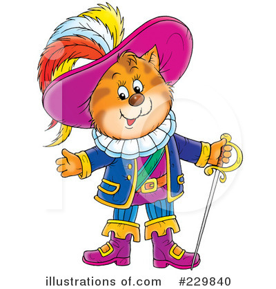 Royalty-Free (RF) Puss In Boots Clipart Illustration by Alex Bannykh - Stock Sample #229840