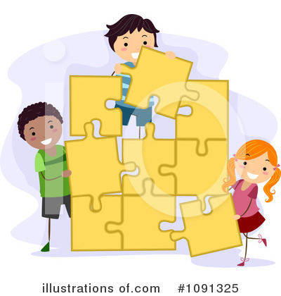 Puzzle Pieces Clipart #1091325 by BNP Design Studio