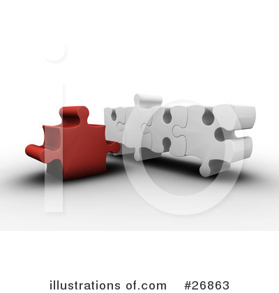 Royalty-Free (RF) Puzzle Clipart Illustration by KJ Pargeter - Stock Sample #26863