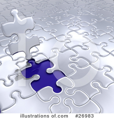 Royalty-Free (RF) Puzzle Clipart Illustration by KJ Pargeter - Stock Sample #26983