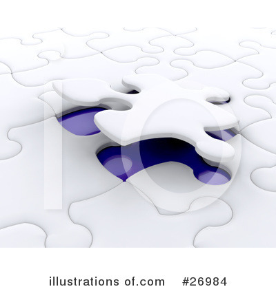 Royalty-Free (RF) Puzzle Clipart Illustration by KJ Pargeter - Stock Sample #26984