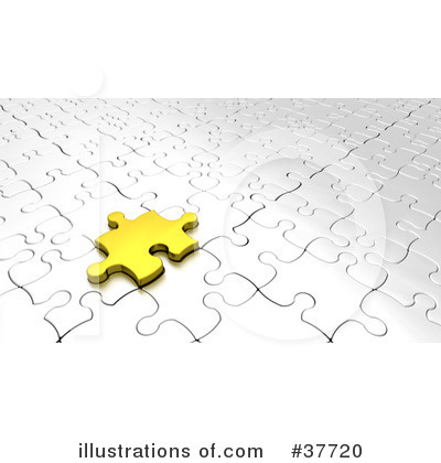 Royalty-Free (RF) Puzzle Clipart Illustration by KJ Pargeter - Stock Sample #37720