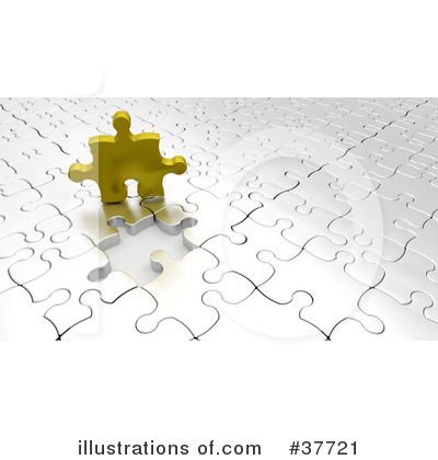 Royalty-Free (RF) Puzzle Clipart Illustration by KJ Pargeter - Stock Sample #37721
