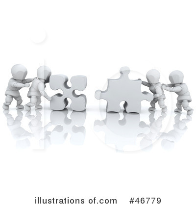 Royalty-Free (RF) Puzzle Clipart Illustration by KJ Pargeter - Stock Sample #46779