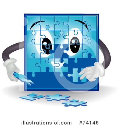 Royalty-Free (RF) Puzzle Clipart Illustration by BNP Design Studio - Stock Sample #74146
