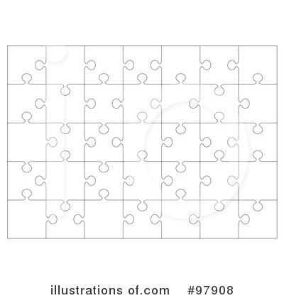 Royalty-Free (RF) Puzzle Clipart Illustration by michaeltravers - Stock Sample #97908