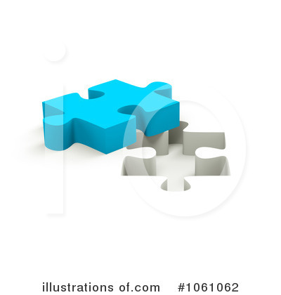 Royalty-Free (RF) Puzzle Piece Clipart Illustration by ShazamImages - Stock Sample #1061062