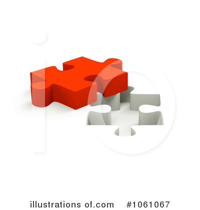 Royalty-Free (RF) Puzzle Piece Clipart Illustration by ShazamImages - Stock Sample #1061067