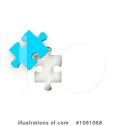 Royalty-Free (RF) Puzzle Piece Clipart Illustration by ShazamImages - Stock Sample #1061068