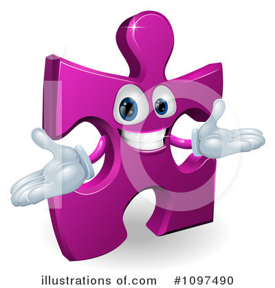 Royalty-Free (RF) Puzzle Piece Clipart Illustration by AtStockIllustration - Stock Sample #1097490