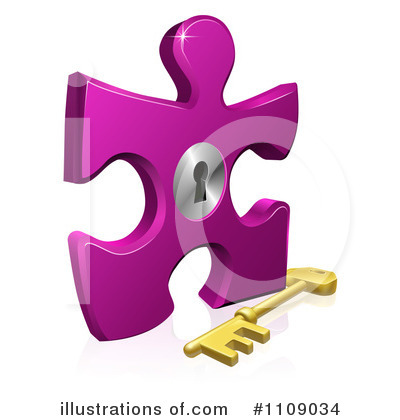 Royalty-Free (RF) Puzzle Piece Clipart Illustration by AtStockIllustration - Stock Sample #1109034