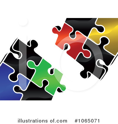 Royalty-Free (RF) Puzzle Pieces Clipart Illustration by Vector Tradition SM - Stock Sample #1065071