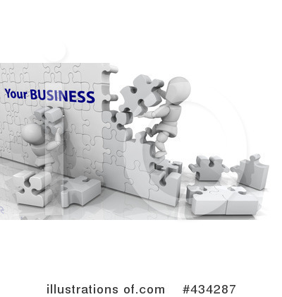 Royalty-Free (RF) Puzzle Pieces Clipart Illustration by KJ Pargeter - Stock Sample #434287