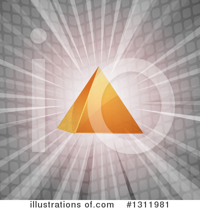 Royalty-Free (RF) Pyramid Clipart Illustration by elaineitalia - Stock Sample #1311981