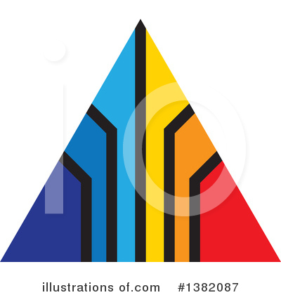 Royalty-Free (RF) Pyramid Clipart Illustration by ColorMagic - Stock Sample #1382087