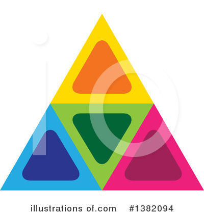 Royalty-Free (RF) Pyramid Clipart Illustration by ColorMagic - Stock Sample #1382094
