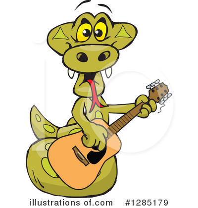 Royalty-Free (RF) Python Clipart Illustration by Dennis Holmes Designs - Stock Sample #1285179