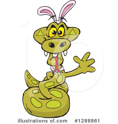 Royalty-Free (RF) Python Clipart Illustration by Dennis Holmes Designs - Stock Sample #1288861