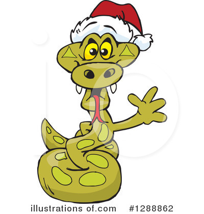 Royalty-Free (RF) Python Clipart Illustration by Dennis Holmes Designs - Stock Sample #1288862
