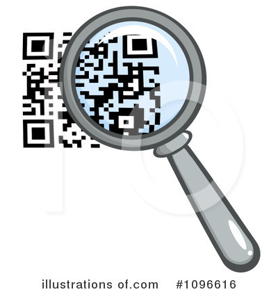 Royalty-Free (RF) Qr Code Clipart Illustration by Hit Toon - Stock Sample #1096616