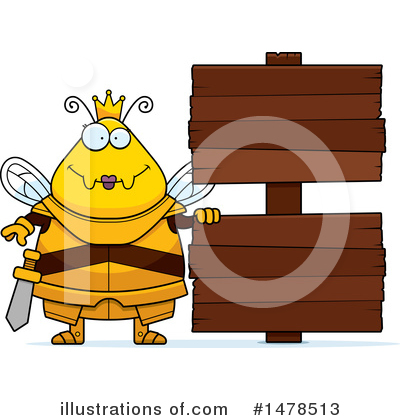 Royalty-Free (RF) Queen Bee Clipart Illustration by Cory Thoman - Stock Sample #1478513