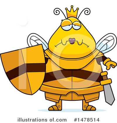 Royalty-Free (RF) Queen Bee Clipart Illustration by Cory Thoman - Stock Sample #1478514