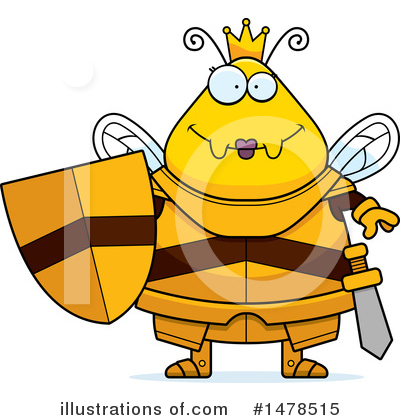 Royalty-Free (RF) Queen Bee Clipart Illustration by Cory Thoman - Stock Sample #1478515