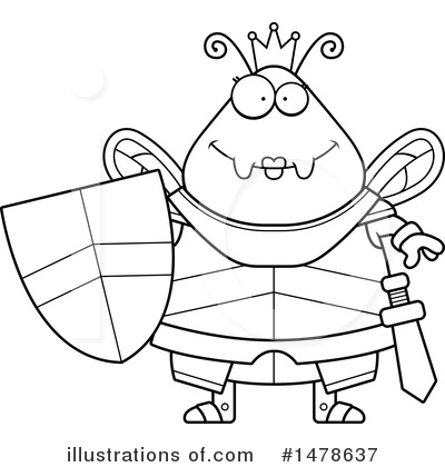 Royalty-Free (RF) Queen Bee Clipart Illustration by Cory Thoman - Stock Sample #1478637