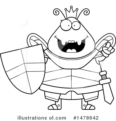 Royalty-Free (RF) Queen Bee Clipart Illustration by Cory Thoman - Stock Sample #1478642