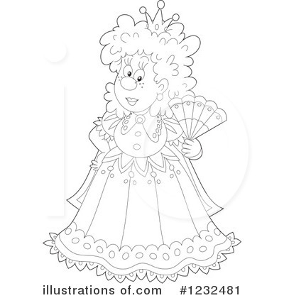 Royalty-Free (RF) Queen Clipart Illustration by Alex Bannykh - Stock Sample #1232481