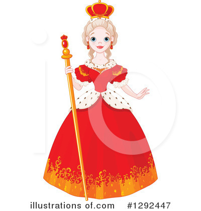 Royalty-Free (RF) Queen Clipart Illustration by Pushkin - Stock Sample #1292447