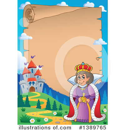 Royalty-Free (RF) Queen Clipart Illustration by visekart - Stock Sample #1389765