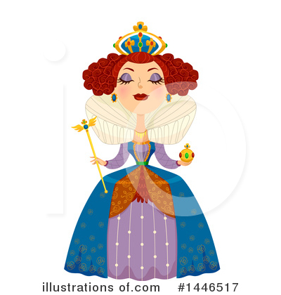 Royalty-Free (RF) Queen Clipart Illustration by BNP Design Studio - Stock Sample #1446517