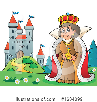 Royalty-Free (RF) Queen Clipart Illustration by visekart - Stock Sample #1634099