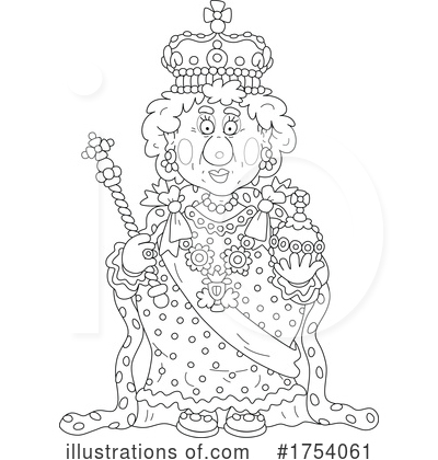Royalty-Free (RF) Queen Clipart Illustration by Alex Bannykh - Stock Sample #1754061