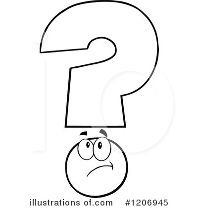 Royalty-Free (RF) Question Mark Clipart Illustration by Hit Toon - Stock Sample #1206945