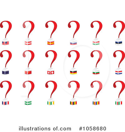 Royalty-Free (RF) Questions Clipart Illustration by Andrei Marincas - Stock Sample #1058680