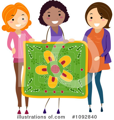 Royalty-Free (RF) Quilting Clipart Illustration by BNP Design Studio - Stock Sample #1092840